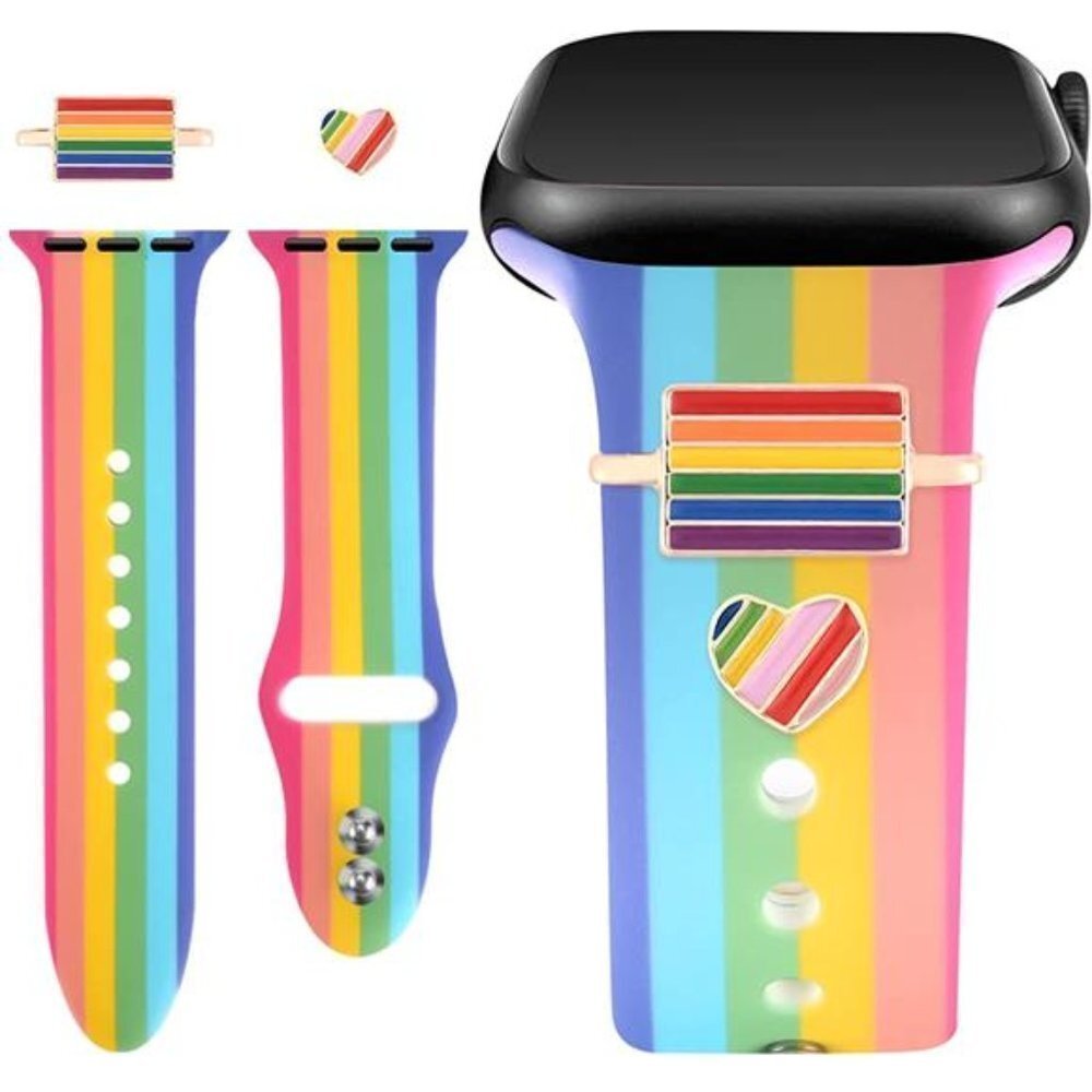 NEW Rainbow Apple Watch Band with Charms